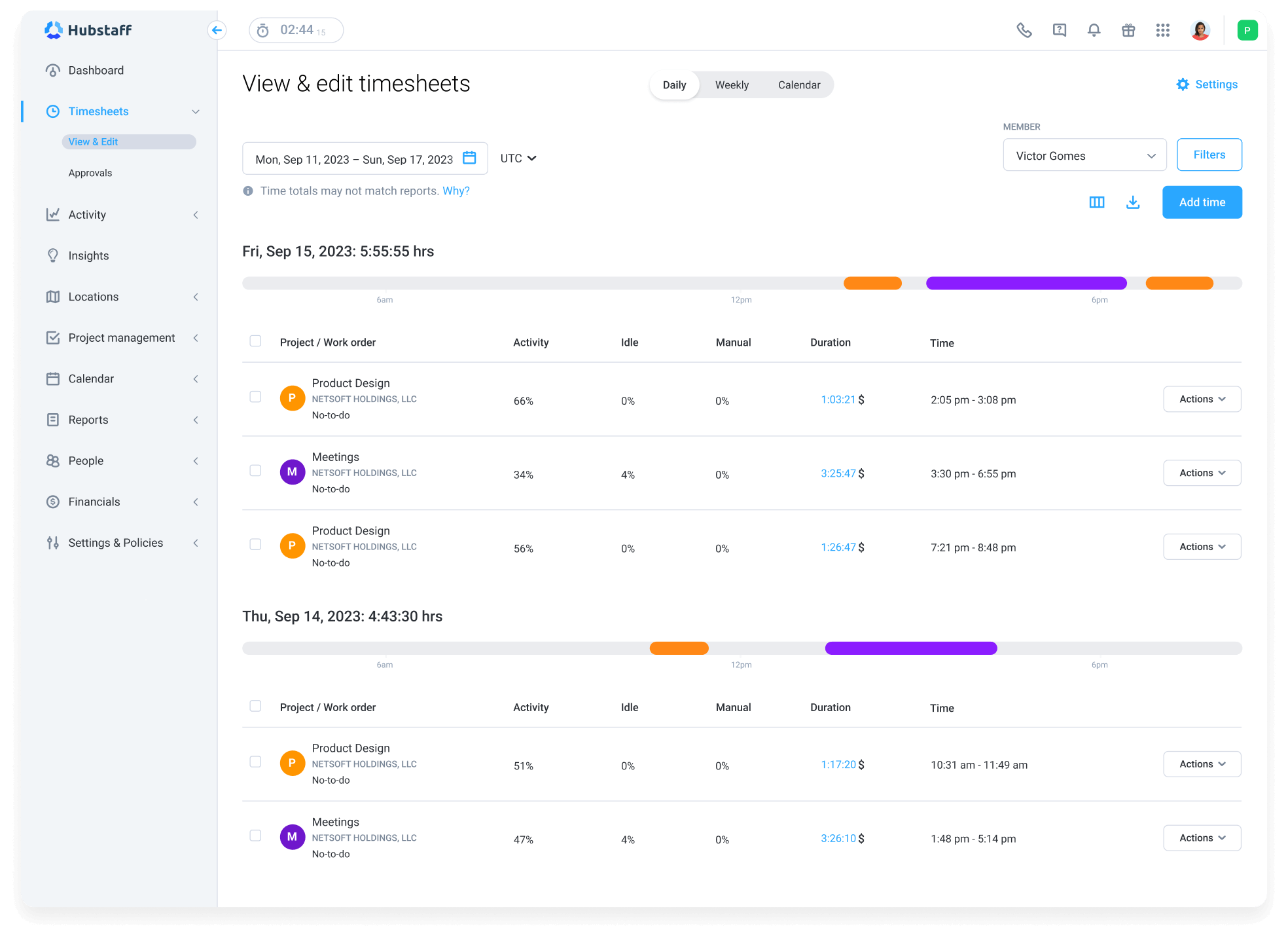 ChromeOS Time Tracking App Hubstaff
