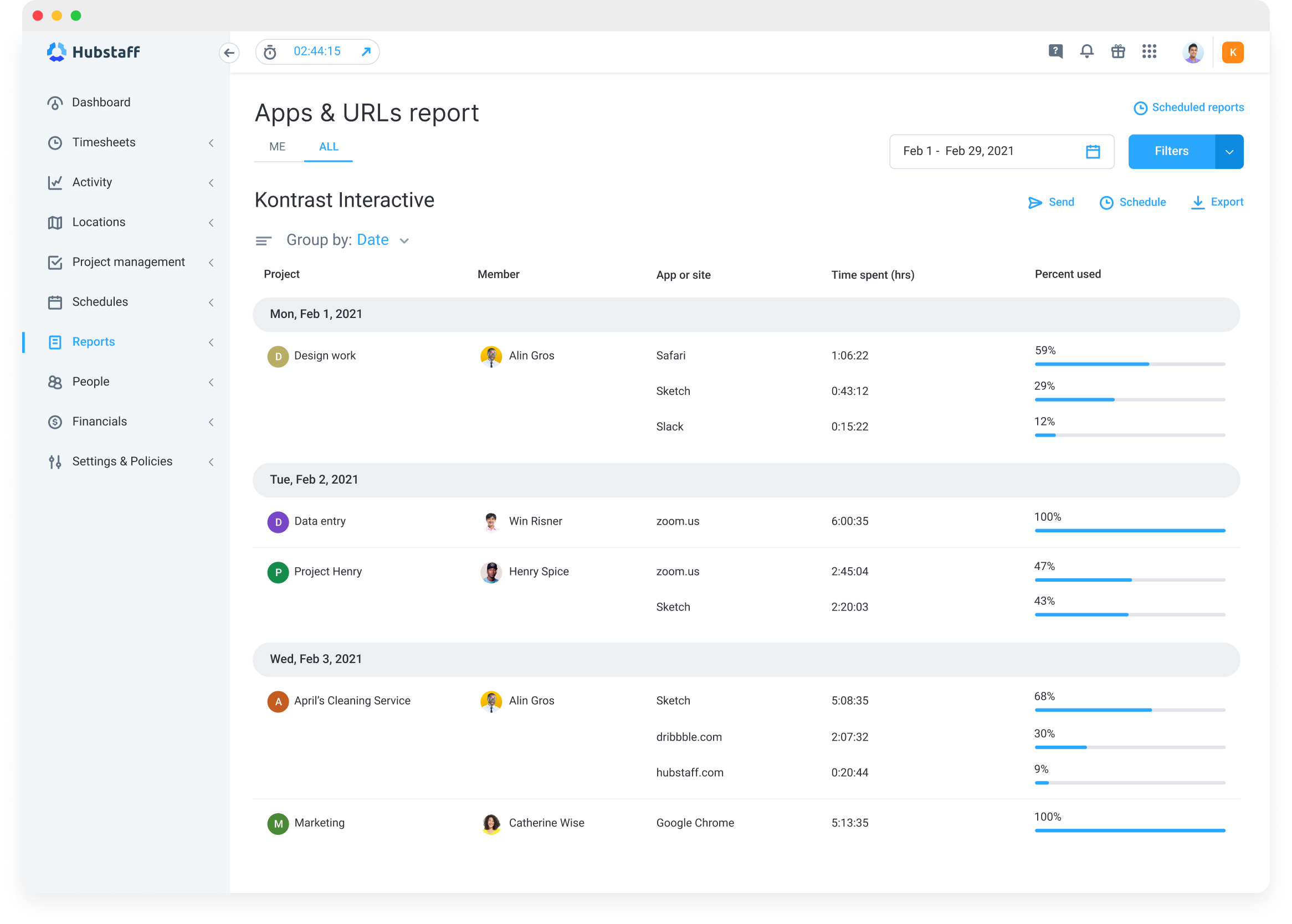 Goal Tracker App Hubstaff