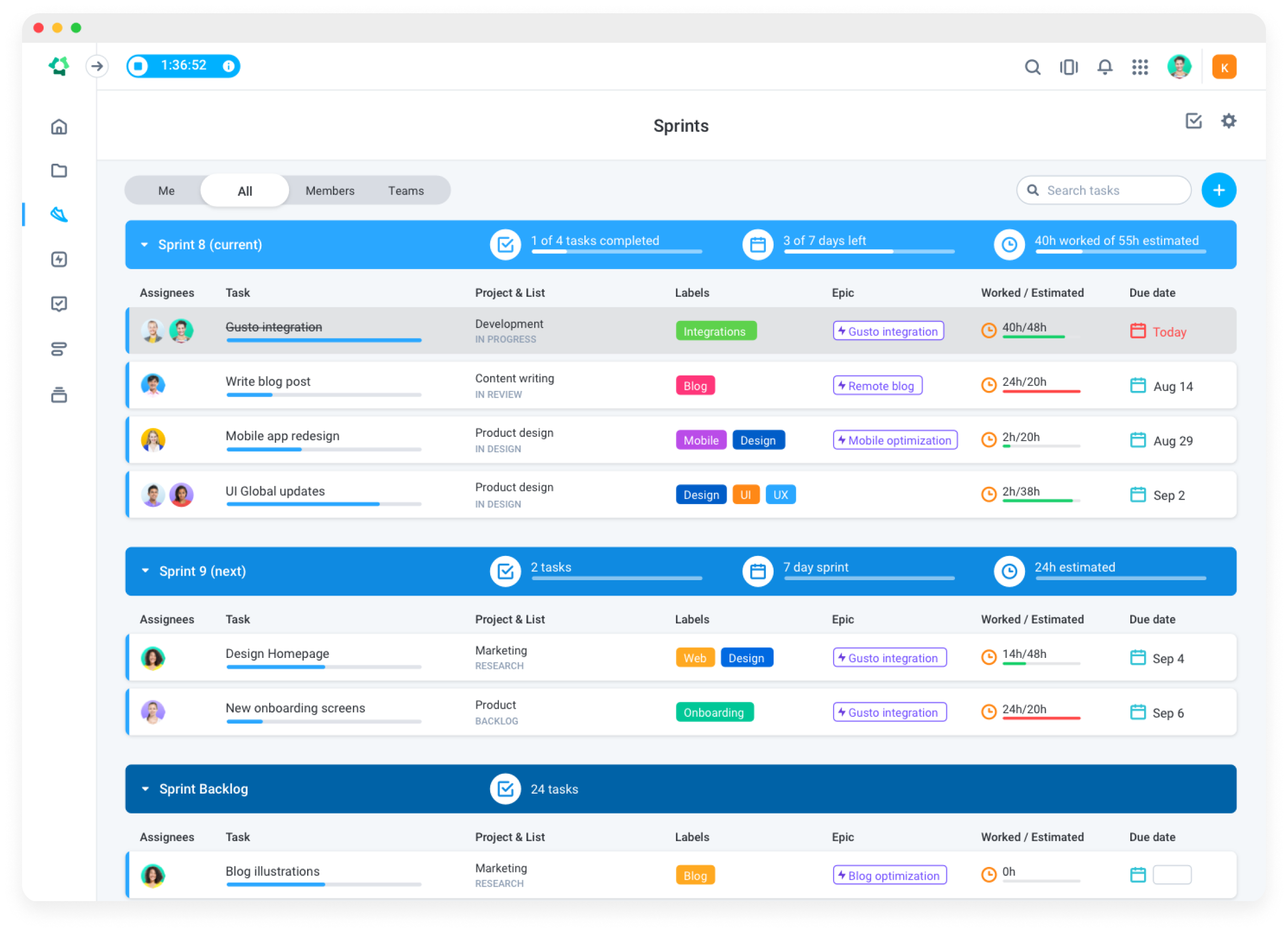 Hubstaff Tasks Easy Agile Project Management Software
