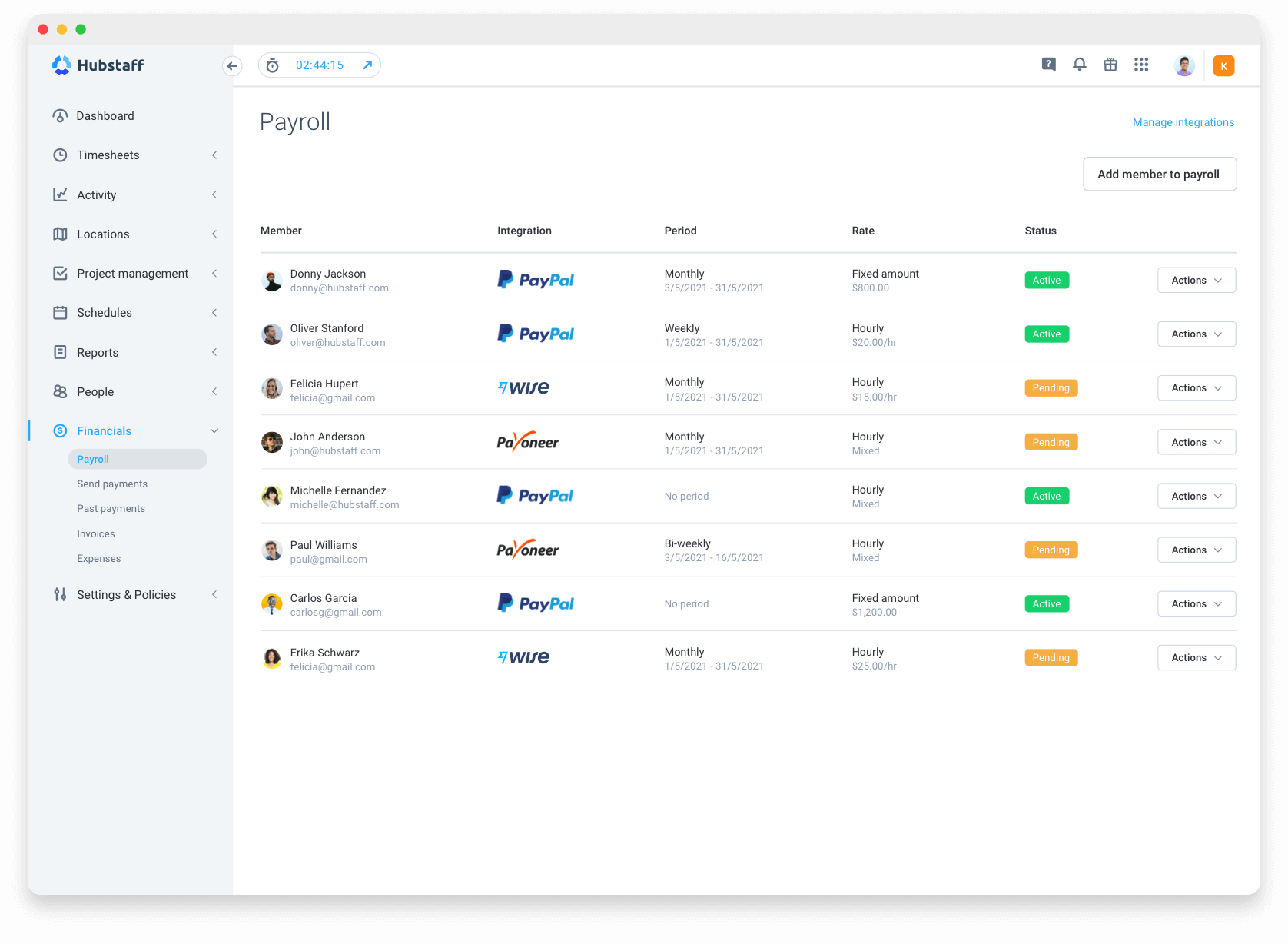 Agency Time Tracking and Timesheet Software Hubstaff