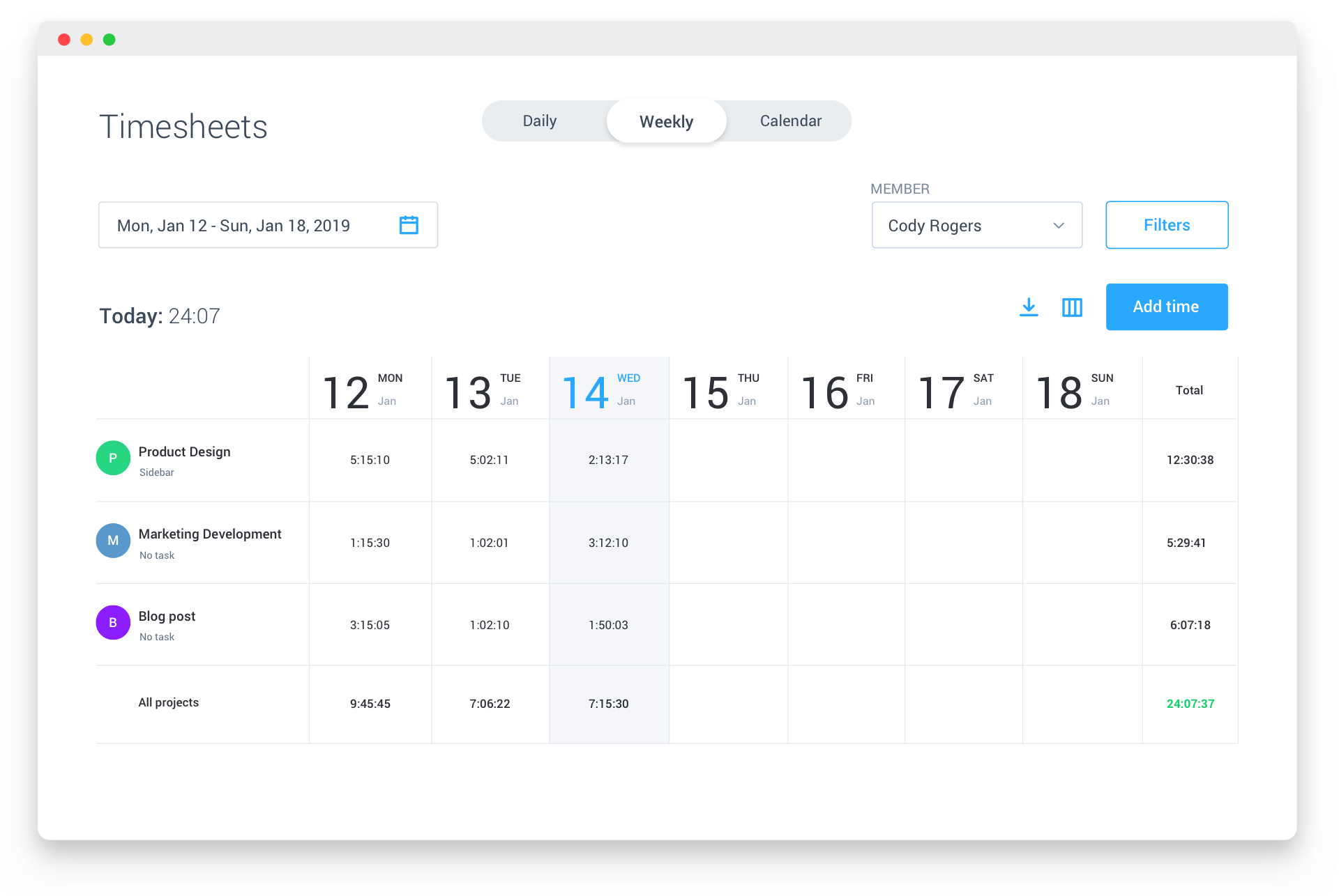Free Time Tracking Software Hubstaff