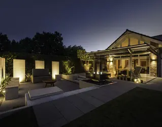 Glashaus -Erweiterung der Terrasse