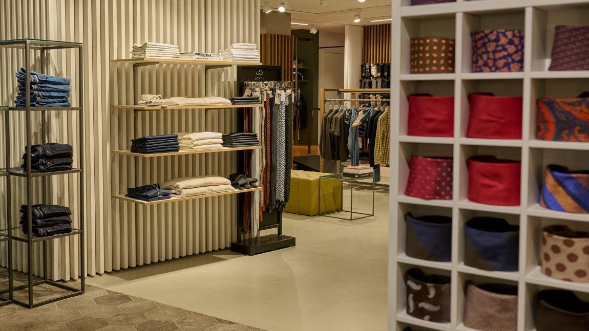 Closeup van inrichting De Lange Heremode by OFM.