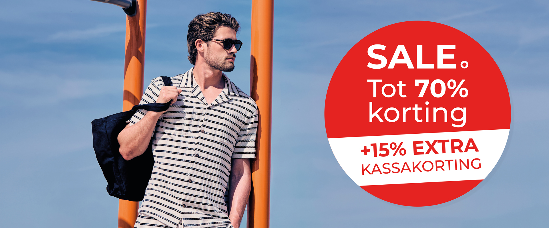 SALE. Tot 70% korting. +15% extra kassakorting