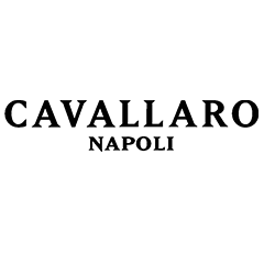 Black text logo that reads "Cavallaro Napoli" on a transparent background.
