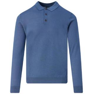Recall blauwe polo trui