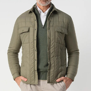 Afbeelding van een gewatteerde campbell jas