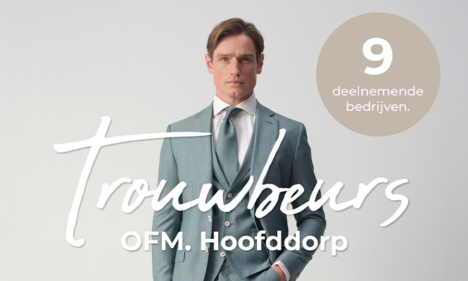 9 deelnemende bedrijven. Trouwbeurs OFM. Hoofddorp