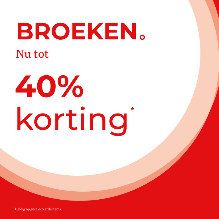 Broeken tot 40% korting
