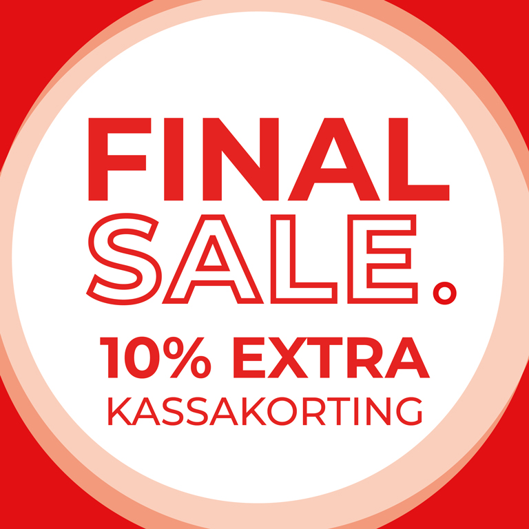 Actiebanner met 10% extra kassakorting erop