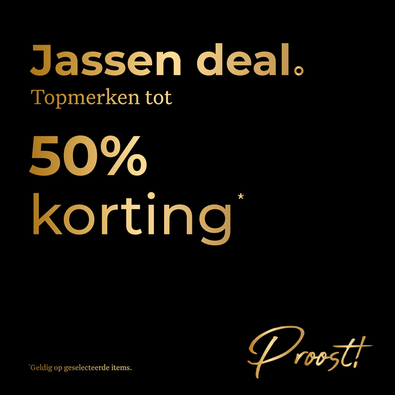 Jassen deal. Topmerken tot 50% korting.