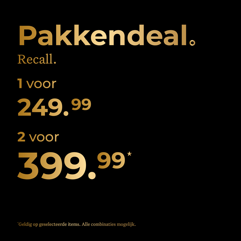 Actiecommunicatie 2 pakken voor 399,99