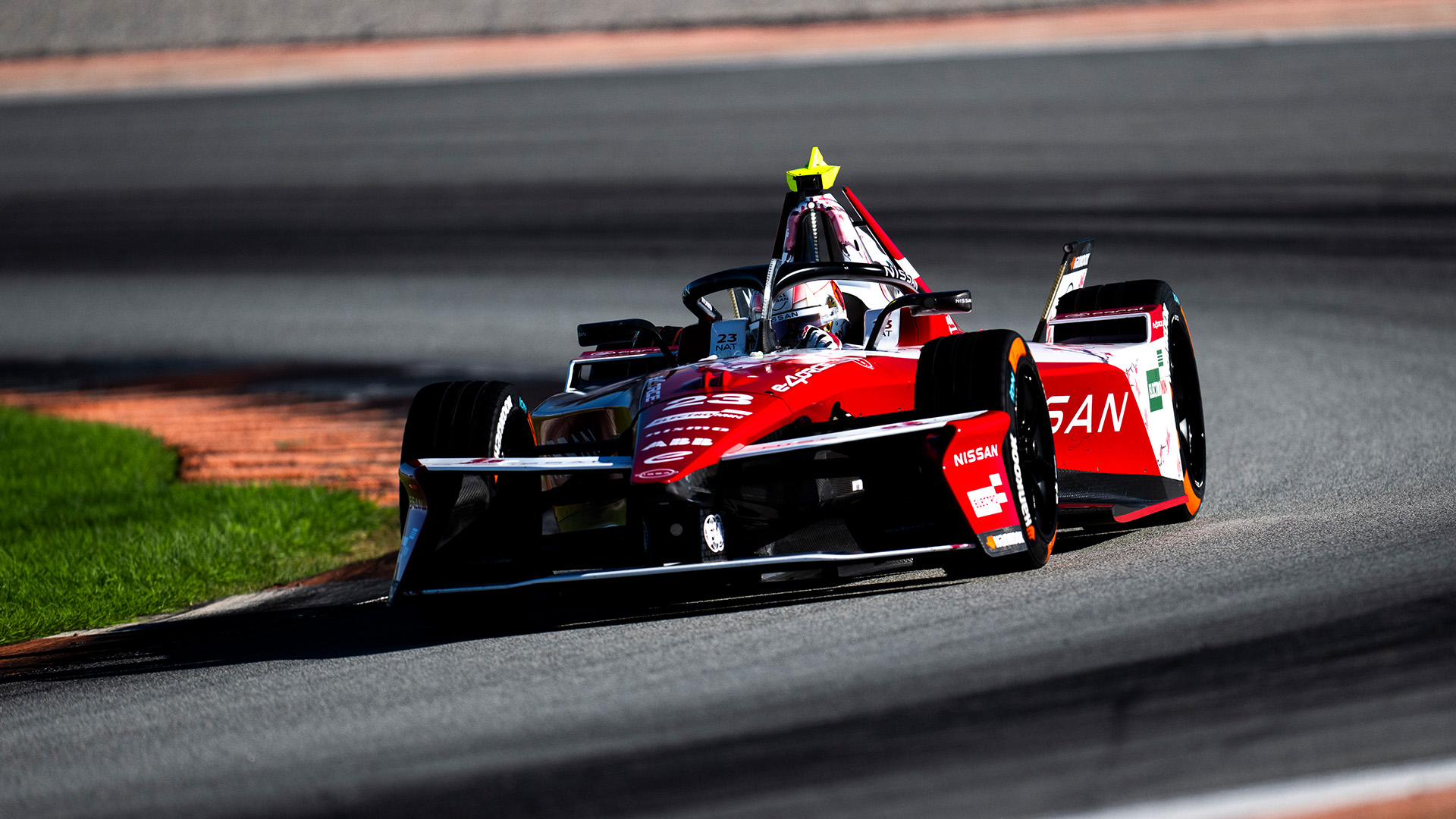 Norman Nato drives the #23 car in pre-season testing in Valencia