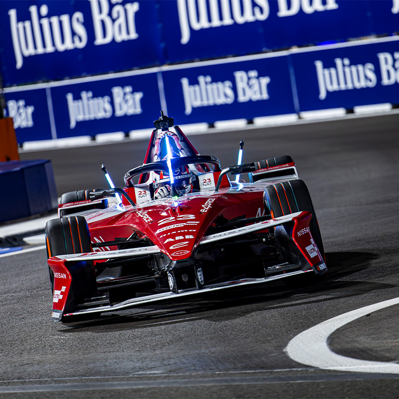 Norman Nato leans into a left hand turn in Jeddah