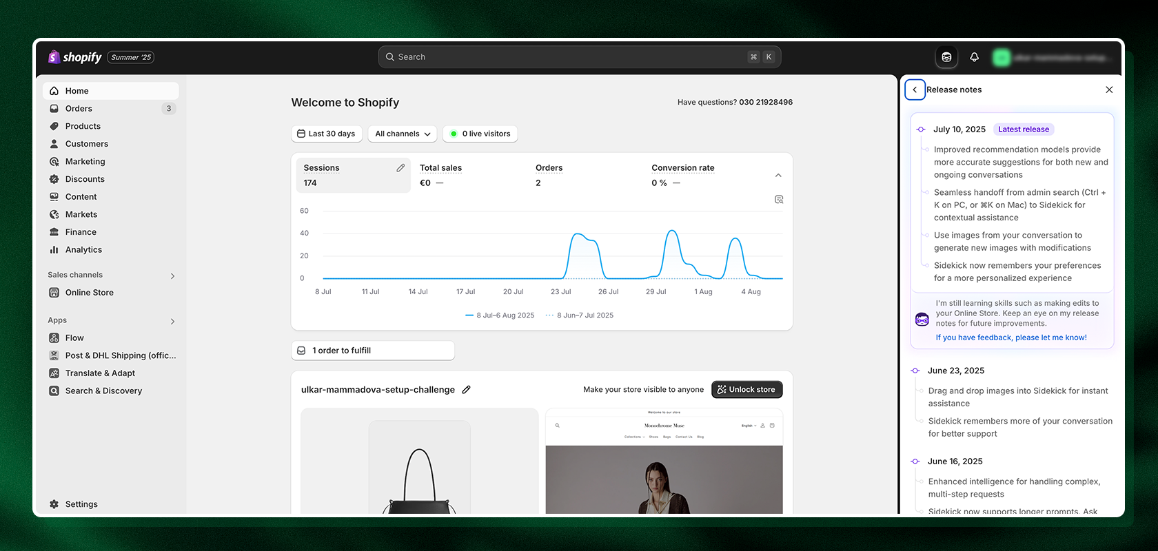 Screenshot of shopify-magic