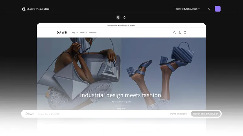 Shopify Dawn Theme im Test: Vorteile, Nachteile und Grenzen