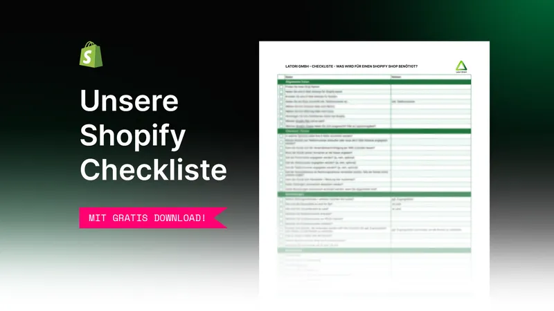 Shopify Checkliste - So behalten Sie den Überblick bei der Erstellung Ihres Shopify Shops