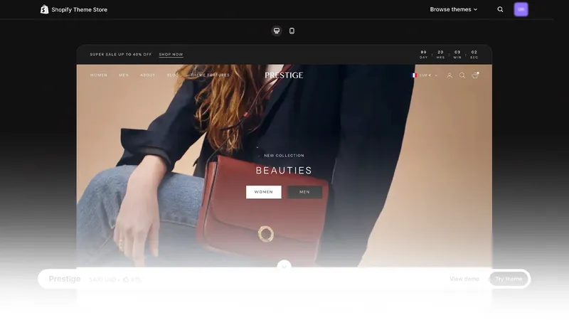 Shopify Prestige Theme im Deep Dive: Funktionen, SEO & Erfahrungen