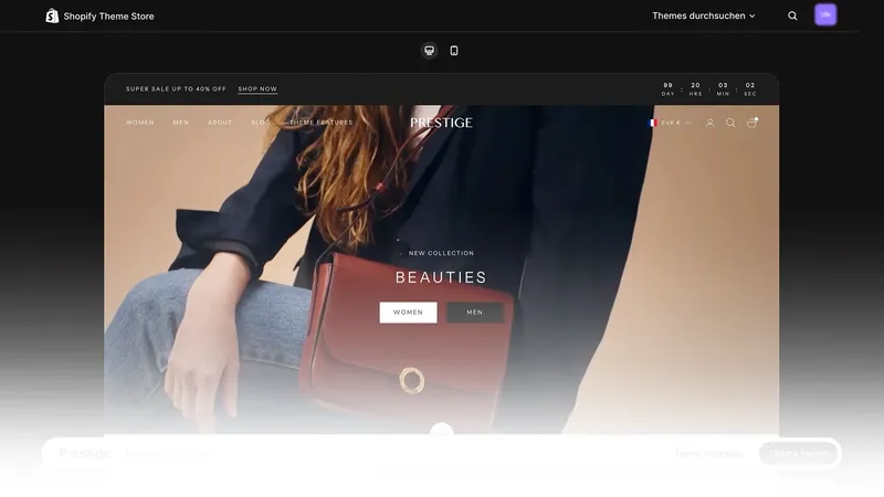 Shopify Prestige Theme im Deep Dive: Funktionen, SEO & Erfahrungen