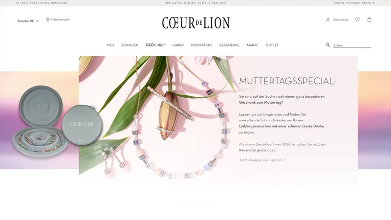 Wie der Onlineshop von COEUR DE LION durch Shopify zum Schmuckstück wurde