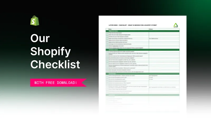 Shopify Checkliste - So behalten Sie den Überblick bei der Erstellung Ihres Shopify Shops