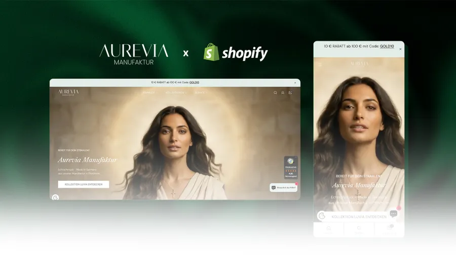 Echtschmuck „Made in Germany“ – Wie Aurevia mit Shopify und eigenem Schmuck-Shop erfolgreich in den E-Commerce startete