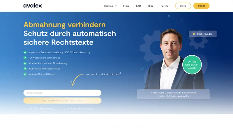 Rechtliche Absicherung mit avalex: Abmahnsichere Rechtstexte für Ihren Shopify Shop