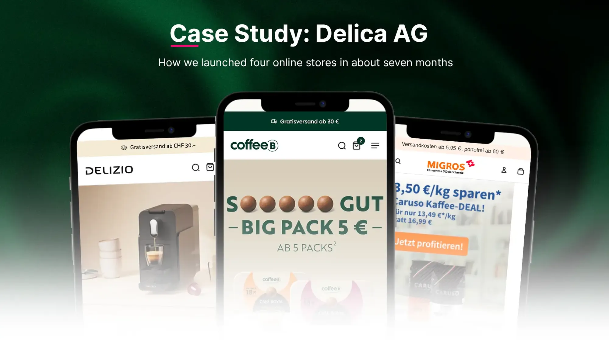 Migration eines Multi-Brand-E-Commerce-Setups auf Shopify Plus: Delica modernisiert vier Shops in nur sieben Monaten