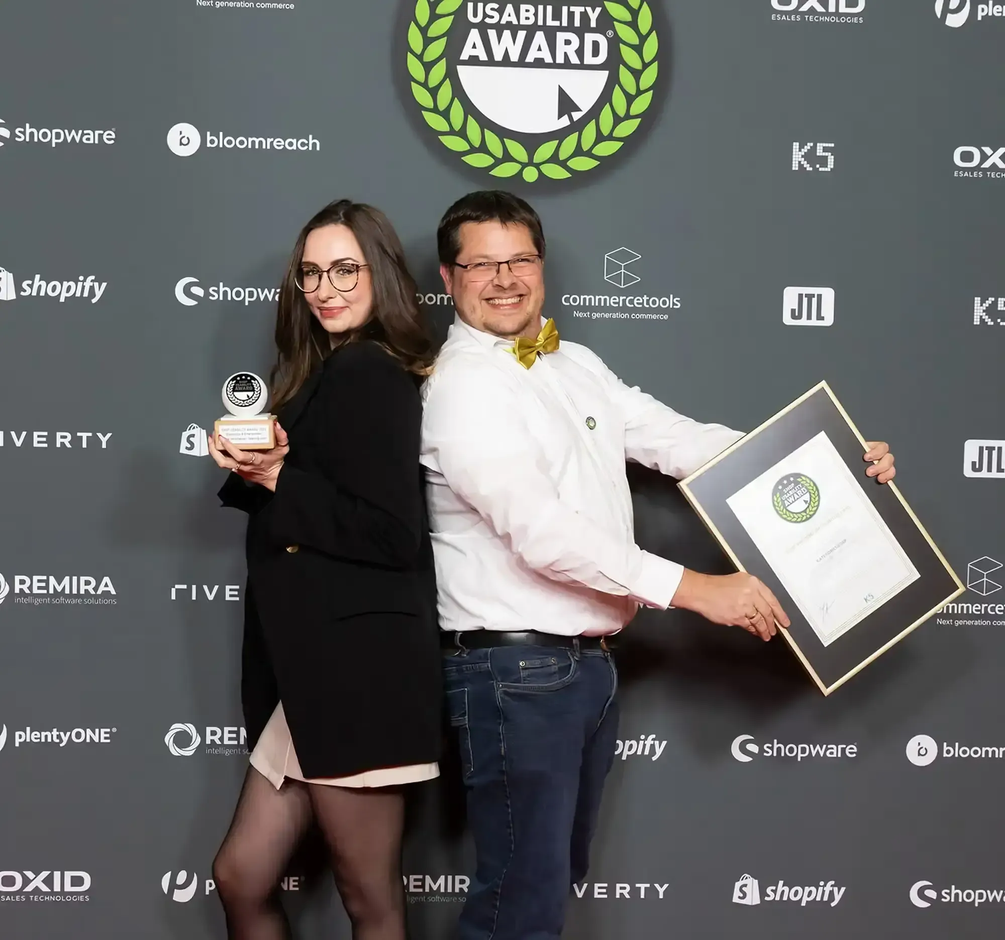 SHOP USABILITY AWARD Caroline Dohrmann und Jan Laußmann