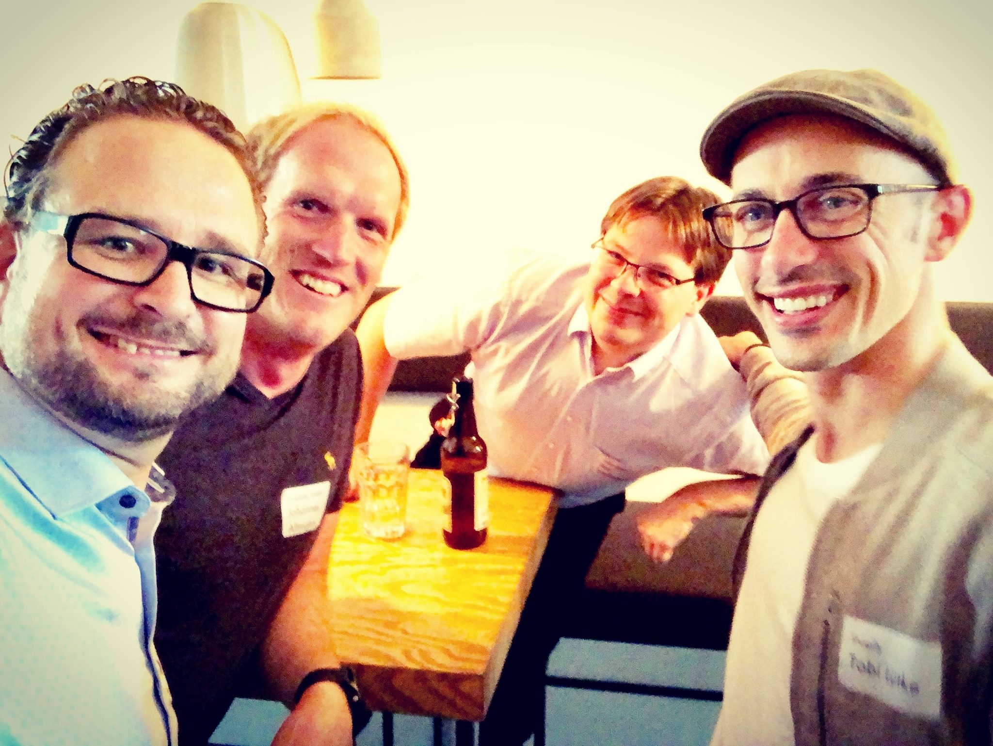 Hagen Meischner (VP Partnerships & Market Expansion of FactFinder), Johannes Altmann (Owner Shoplupe), Jan Laußmann (CEO Latori) & Tobias Lütke (CEO Shopify)