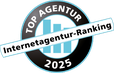 Top Agency Award 2025: Internet Agency Ranking Abzeichen.