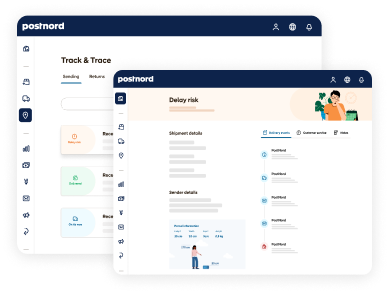 Track shipments business portal screens