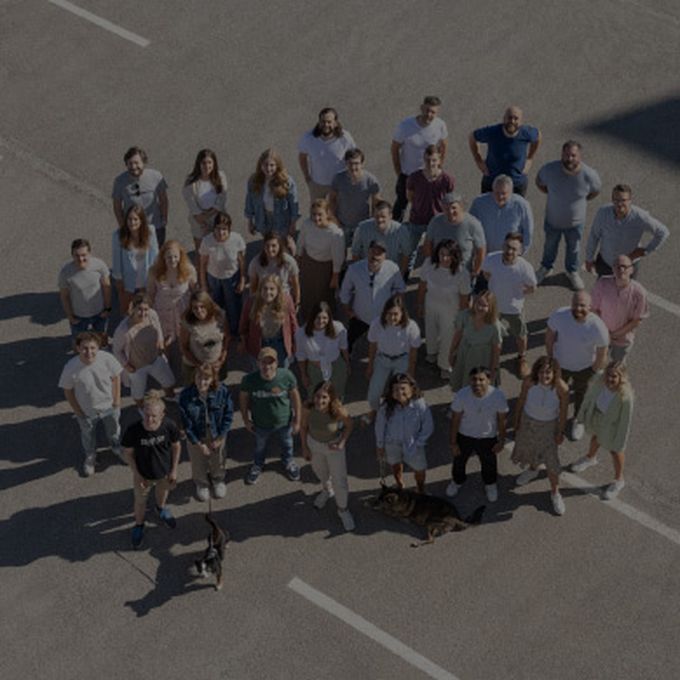 Mitarbeiter Foto von oben