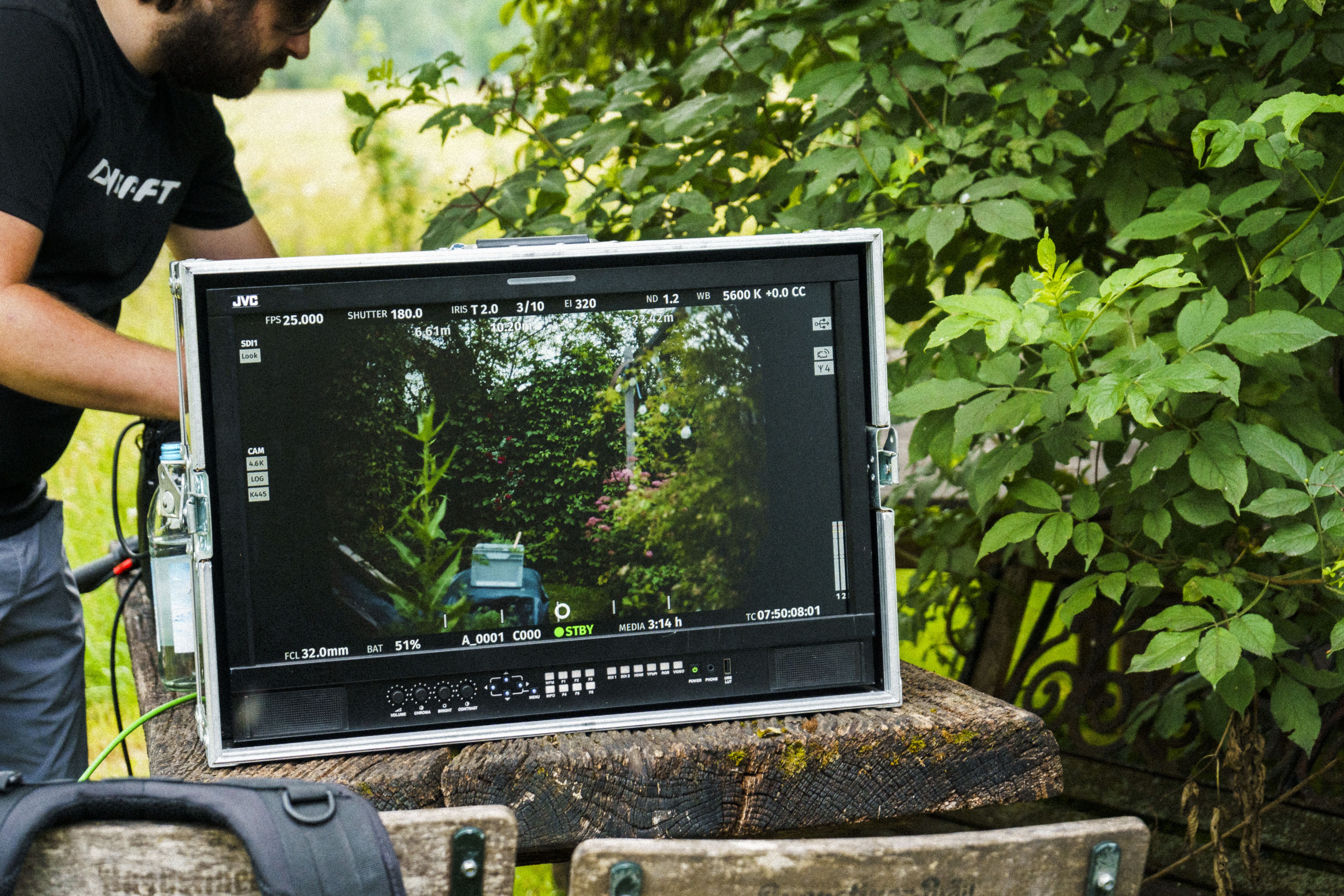 Shooting behind the scenes