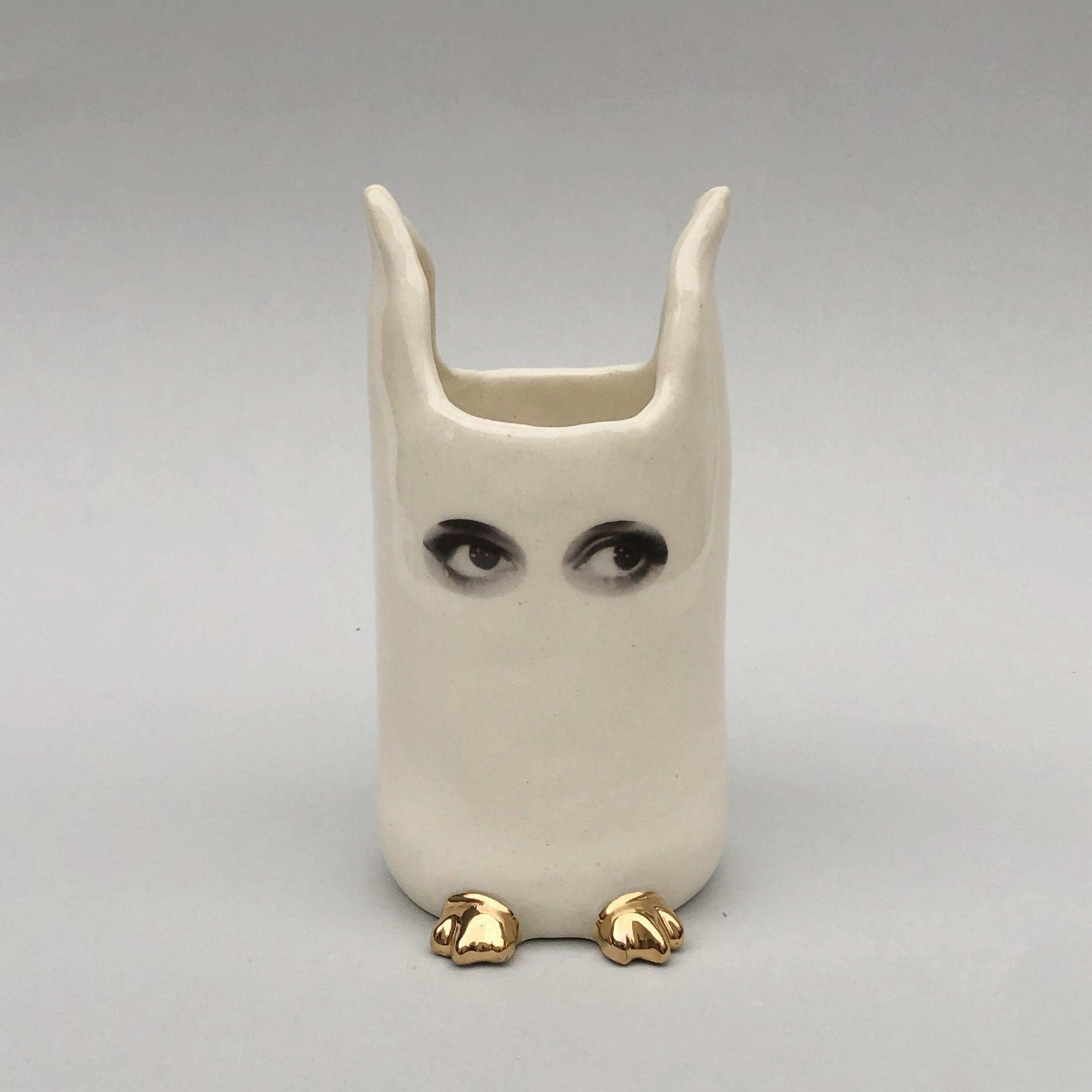 Vase Espionne blanc, petit modèle | EMPREINTES Paris