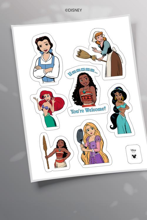 Disney Princess inspired Stickers