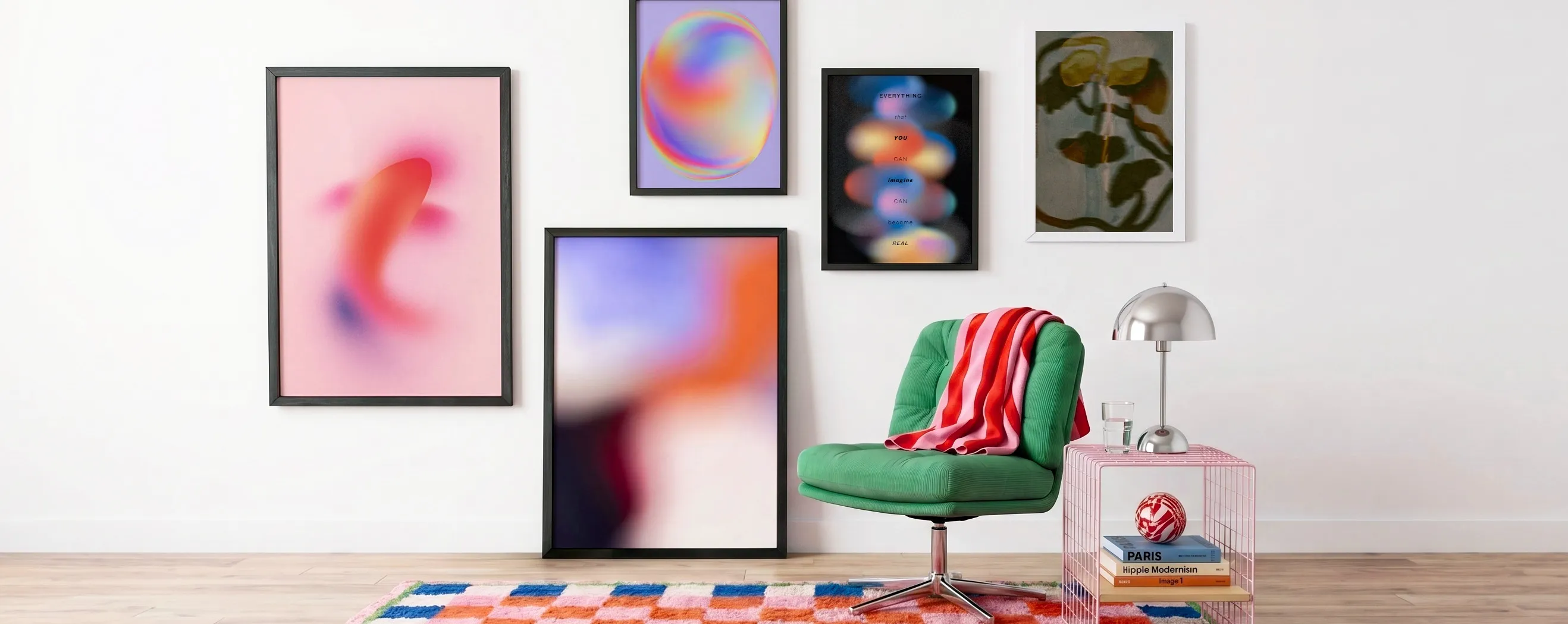 Banner der Velvet Collection mit samtigen Farbverläufen und weichem Blur