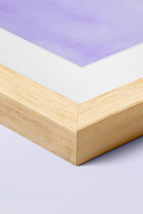 Cadre en bois veiné hêtre