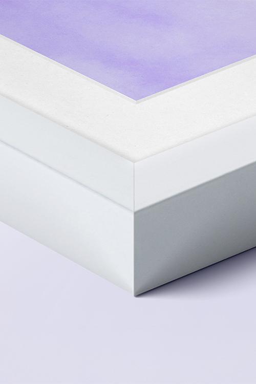 Cadre en aluminium blanc
