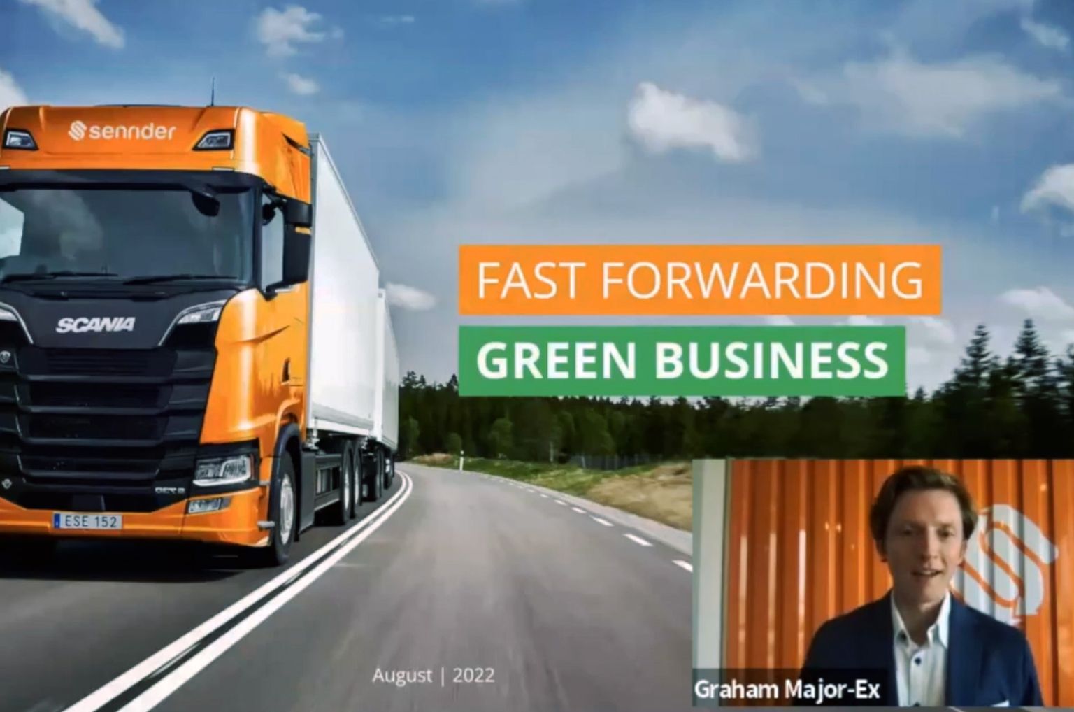 Webinar: Decarbonizing road freight with green logistics