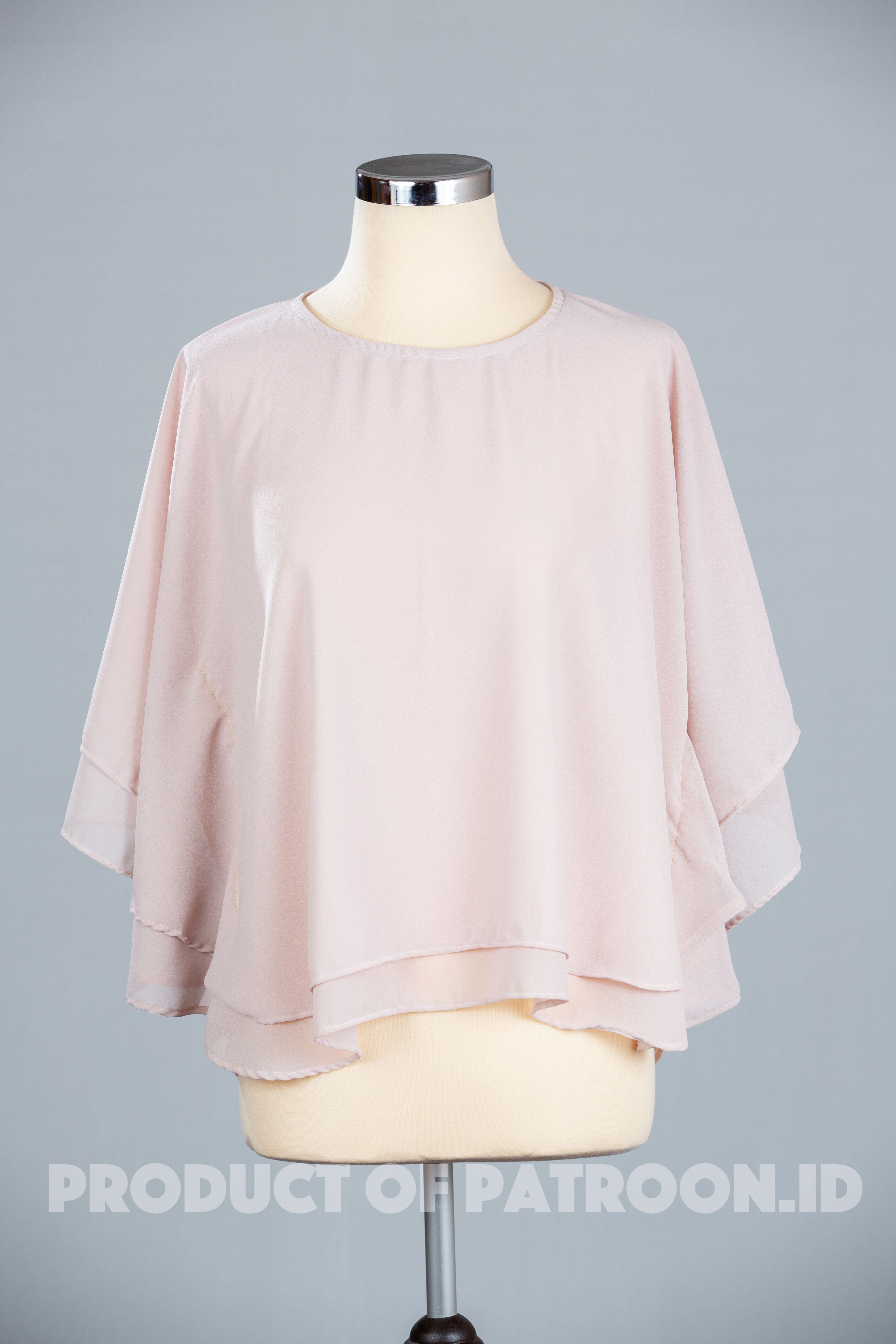Atasan Wanita Model Kelelawar - "Baby Pink"