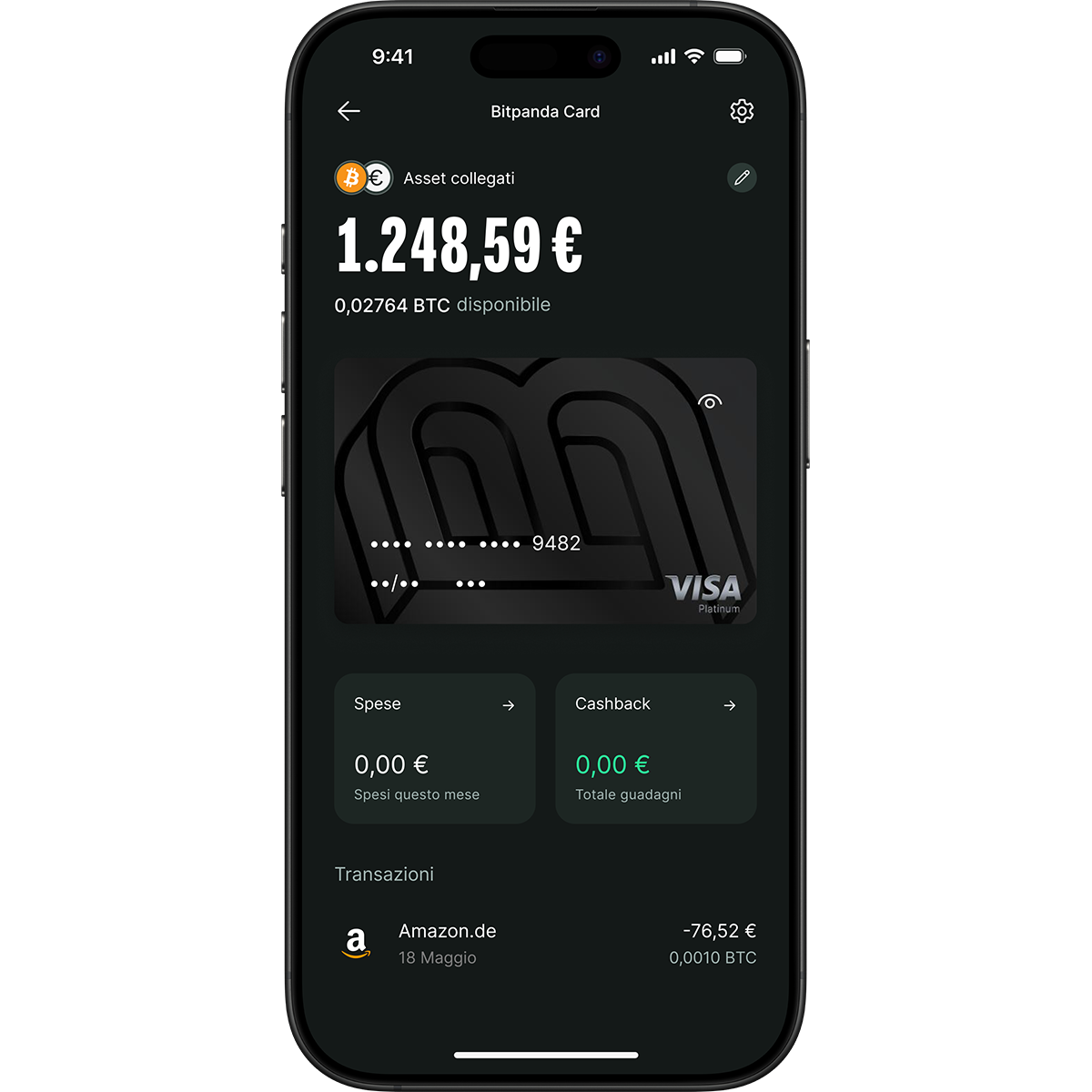 La Bitpanda Visa Card: una carta di debito crypto