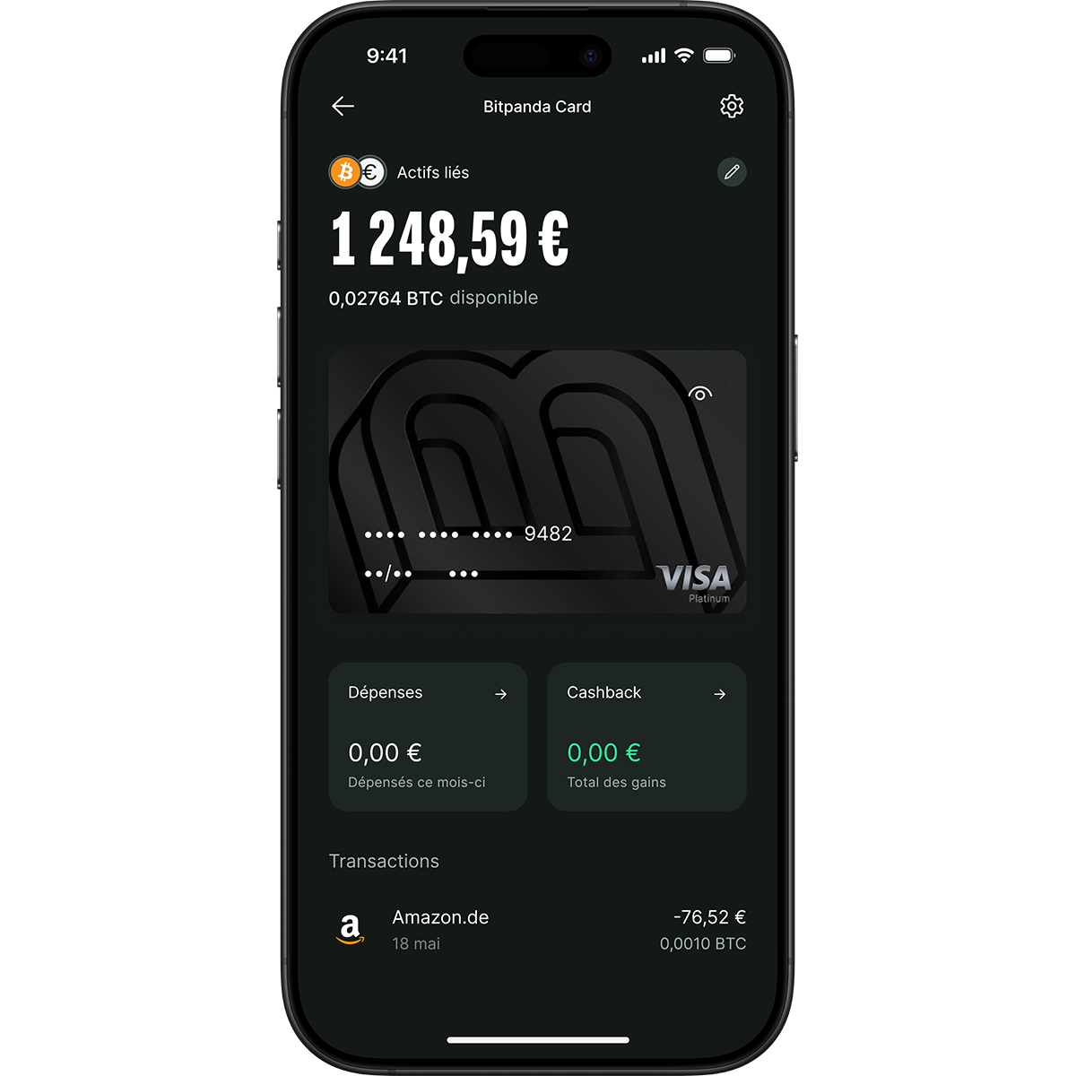 La Bitpanda Visa Card : une carte de débit crypto