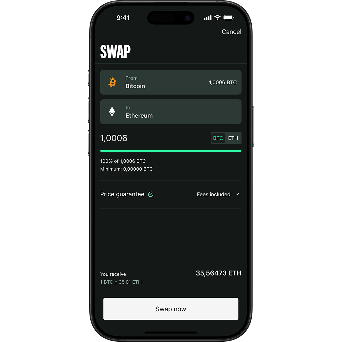 Swap Crypto Instantly - Fast and Easy Exchange on Bitpanda