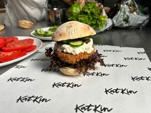 Introducing the KatKin CLUCK Burger 🍔