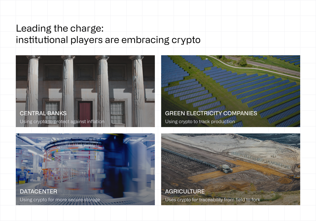 Leading the charge: institutional players are embracing crypto