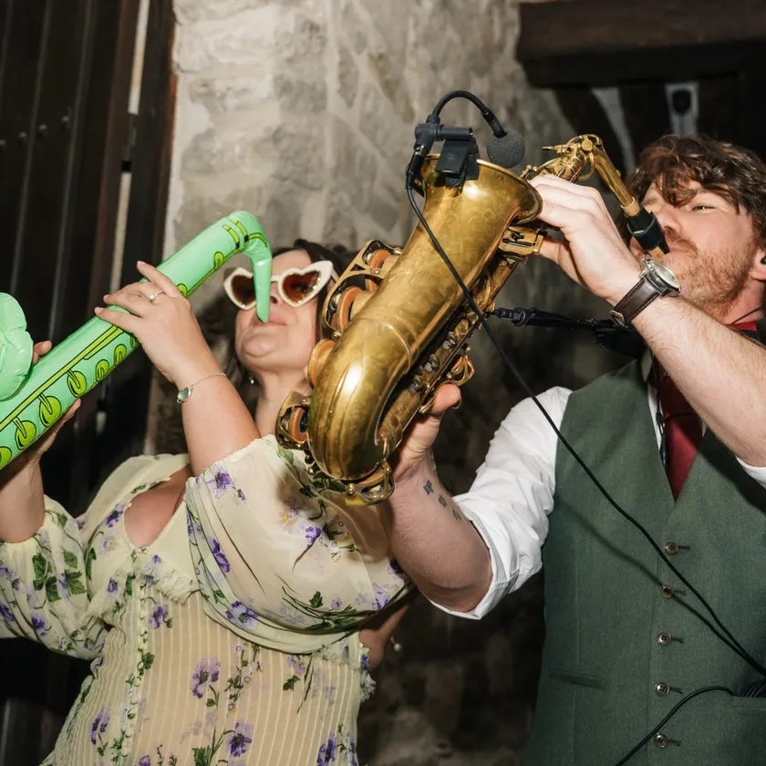 Tangerine Republic performing live at a wedding in South Wales