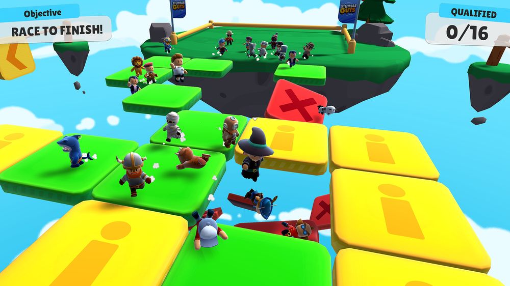 Screenshot of the mobile game Stumble Guys
