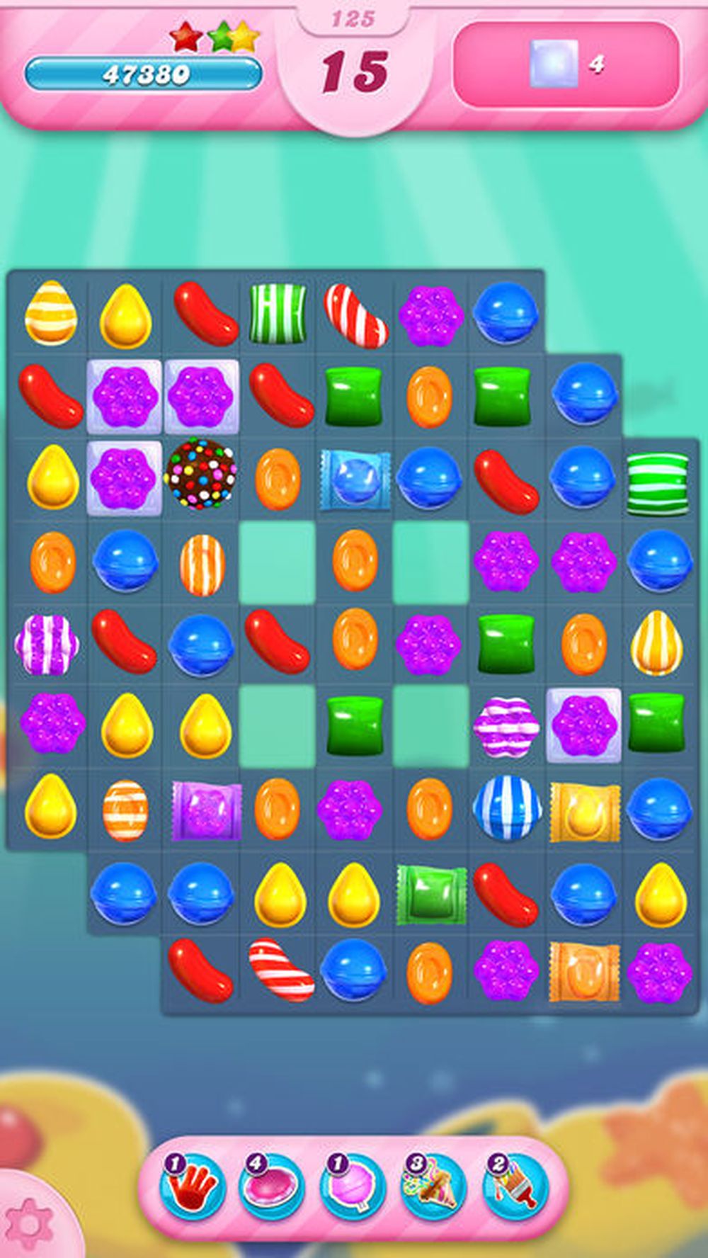 Screenshot of the mobile game Candy Crush Saga
