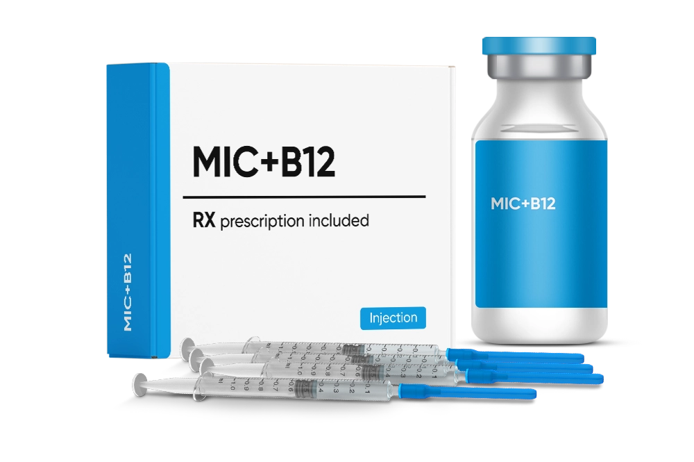Mic B12 injection product image intended for B12-based lipotropic support